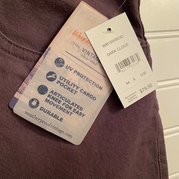 Weatherproof Lancaster Cargo Canvas Pants 44x30 - Picture 3 of 9